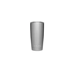 YETI Rambler Tumbler With Lid, Silver, 20 Oz