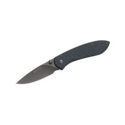Nobleman 327CFS Knife, 2-5/8 In L Blade, Stainless Steel Blade, Black Handle