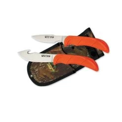 Outdoor Edge Cutlery 2813-0091 Wildpair Knife, 2-1/2, 4 In L Blade, Stainless Steel Blade, Rubber Handle