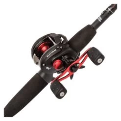 Abu Garcia Black Max BMAX3/661M Baitcast Combo, LP Reel, 6-1/2 Ft L Rod, 6.4:1 Gear Ratio, Ergonomic Handle