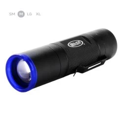 POLICE SECURITY Storm 98296 Flashlight, AAA Battery, Alkaline Battery, LED Lamp, 500 Lumens, Slide Focus Beam