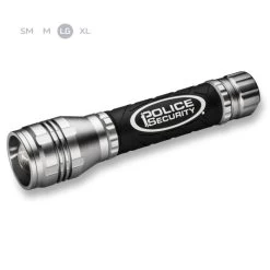 POLICE SECURITY Zephyr 99909 Flashlight, AAA Battery, Alkaline Battery, LED Lamp, 1800 Lumens, 300 M Beam Distance