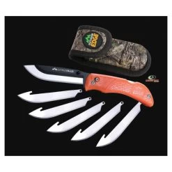 Outdoor Edge Razor-Lite RB-20C Knife, 3-1/2 In L Blade, Stainless Steel Blade, Thermoplastic Rubber Handle, 8 In OAL