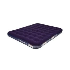 Stansport 384-100 Air Bed, 80 In L, 59 In W, Queen, Plush/PVC, Blue