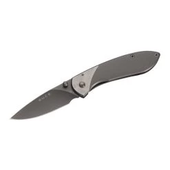 Buck 327 NOBLEMAN 0327TTS-B Folding Knife, 2-5/8 In L Blade, Stainless Steel Blade, Stainless Steel Handle