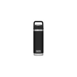 YETI Rambler Water Bottle With Chug Cap, Black,18 Oz