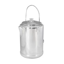 Stansport 279 Percolator Coffee Pot, 20 Cup Capacity, Aluminum, High-Gloss