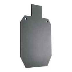 CHAMPION Center Mass Series 44906 Shooting Target, IPSC Silhouette, Steel, Gray, Hanging Mounting