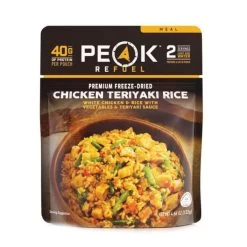 PEAK REFUEL 55230 Chicken Teriyaki With Rice, 4.66 Oz Pouch