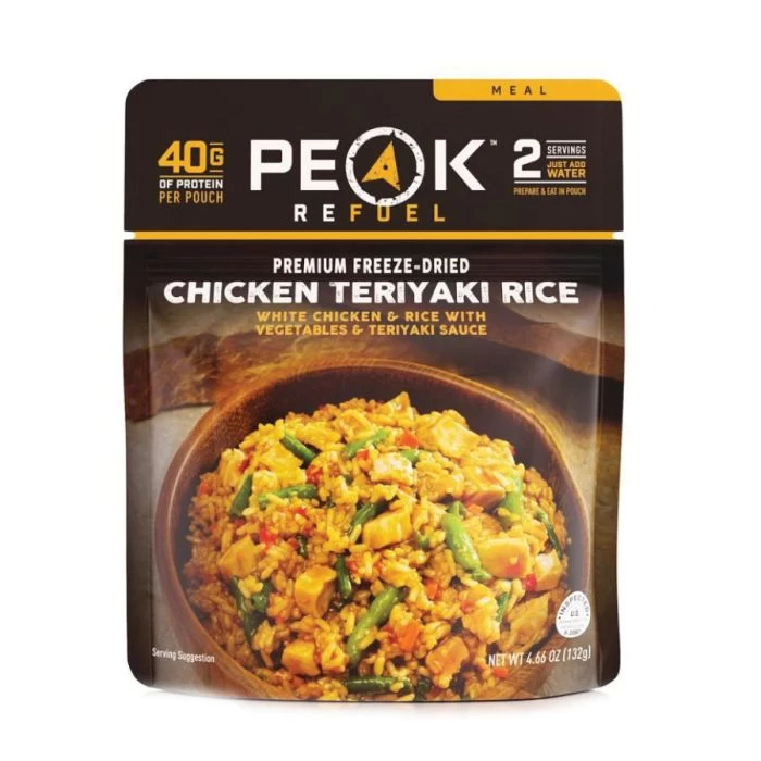 PEAK REFUEL 55230 Chicken Teriyaki With Rice, 4.66 Oz Pouch