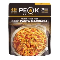 PEAK REFUEL 55232 Beef Pasta Marinara, 6.35 Oz Pouch