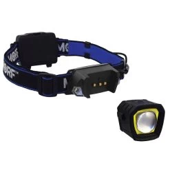 POLICE SECURITY MORF R230 98575 3-in-1 Headlamp With Removable LED Magnetic Flashlight, AAA Alkaline Battery, LED Lamp