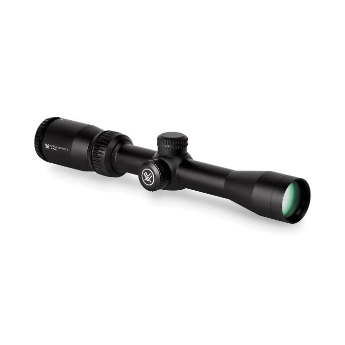 Crossfire II CF2-31001R Riflescope, 2 To 7x Magnification, 12.6 To 42 Ft View, Glass Lens, 1 In Dia Tube, Aluminum