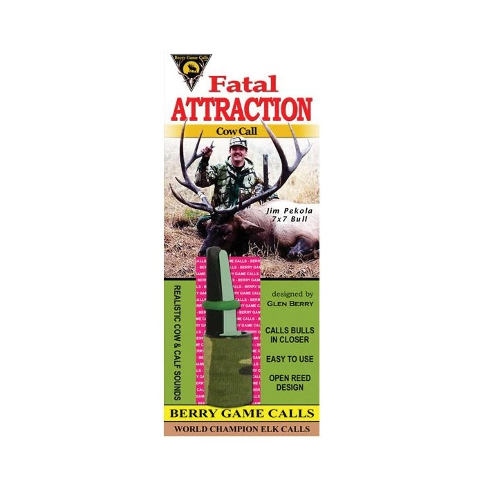 BERRY GAME CALLS FA Fatal Attraction Cow Call, Clear