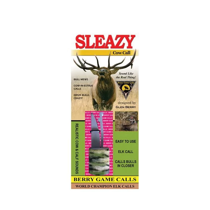 BERRY GAME CALLS SC Sleazy Cow Call, Raspy Audio Output, Green
