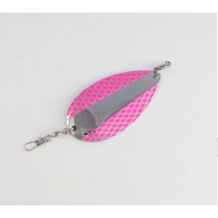 POULSEN CASCADE TACKLE Arrow Flash Jr Series 17123 Fishing Lure, Kokanee, Trout, Nickel/Pink Net Wings Lure