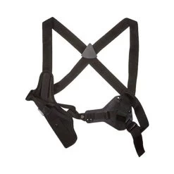 UNCLE MIKE'S SideKick Series 83031 Shoulder Holster, Self-Adjusting Belt, Black, Belt Loop, Strap Attachment, Right