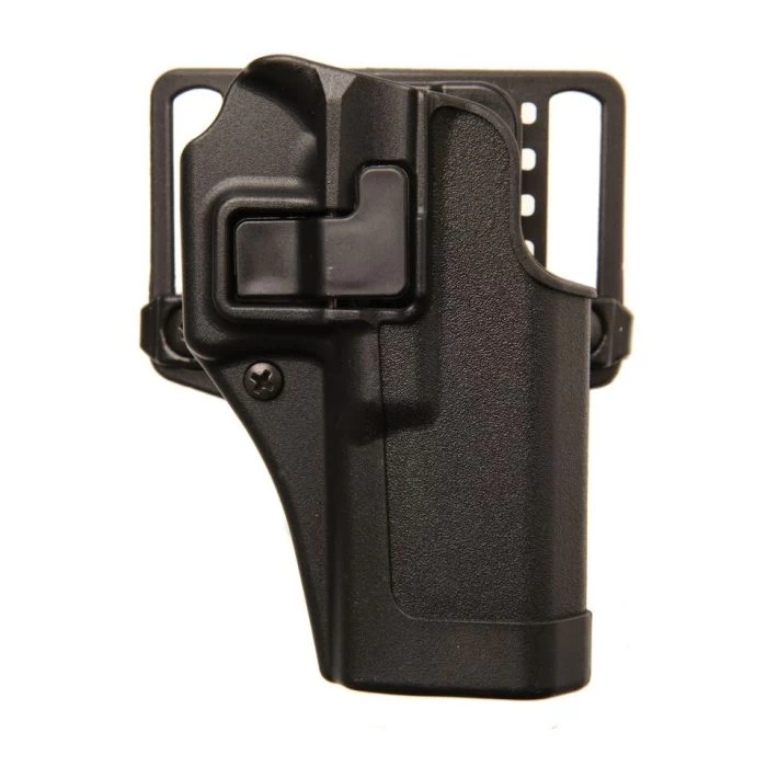 BLACKHAWK SERPA CQC Series 410567BK-R Holster, Black, Outside Waistband Style, Belt Loop Attachment, Right, Polymer