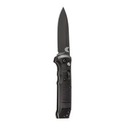 BENCHMADE 4400BK Folding Knife, 3.4 In L Blade, Steel Blade, Black Handle