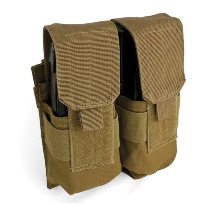 Red Rock 82-021COY Adjustable Magazine Pouch, Polyester/PVC, Coyote, For: 30, 40 Round Double Rifle Magazine