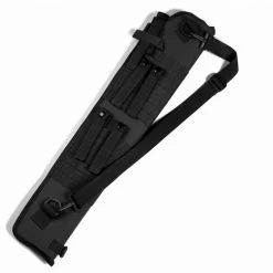 Red Rock MOLLE Series 82-025BLK Shotgun Scabbard, 29 In L, 2-1/2 In W, 600D Polyester/PVC, Black