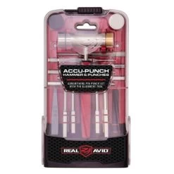 REAL AVID ACCU-PUNCH AVHPS Gunsmithing Pin Punch Set With Pin Alignment Tool, Steel