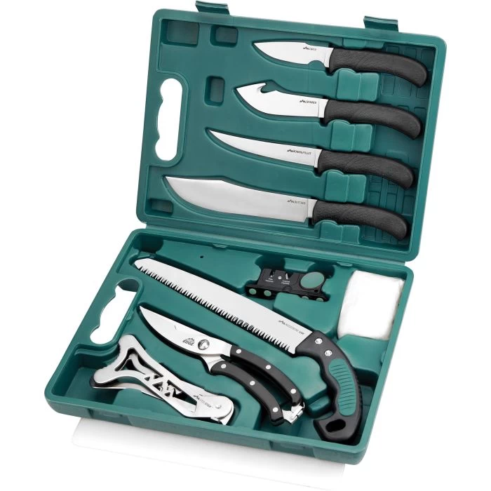 Outdoor Edge GamePro Series GP-11 Knife Set, Stainless Steel Blade, TPR Handle, Non-Slip Handle
