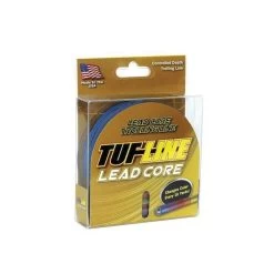 TUF-LINE LEAD CORE Series LC12100 Fishing Line, 100 Yd L, Lead/Polyester, Multi-Color, 12 Lb Capacity