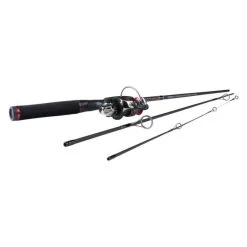 Ugly Stik GX2 Series USSPTRVL503L/25KIT Travel Spinning Combo, 25 Reel, 5 Ft L Rod, 5.2:1 Gear Ratio, Full Handle