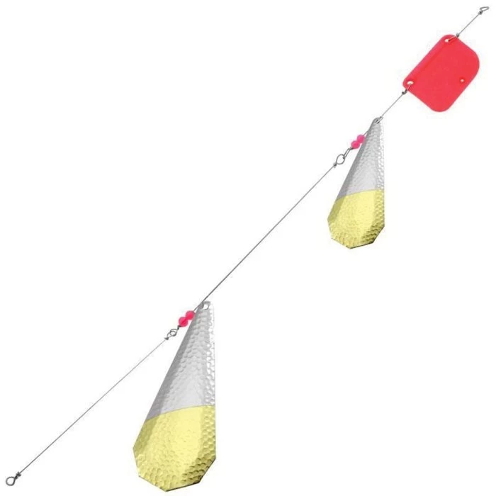 Gibbs Delta 0080A-HFFNB Fishing Bait, BMW Lake Troll, Gamefish, Hammered 50/50 Nickel Brass Bait