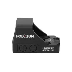 Holosun HS507K X2, X2 Open Reflex Sight, 1X Magnification, Aluminum, Black