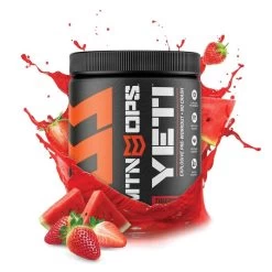MTN OPS 1101490130, Yeti Explosive Pre-Workout Powder, 30 Servings Per Tub, Flavor: Tigers Blood
