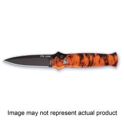 PIRANHA P7ST, Mini-Guard Tactical Automatic Knife, 2.9 In L Blade, Steel Blade, Tactical Silver Handle