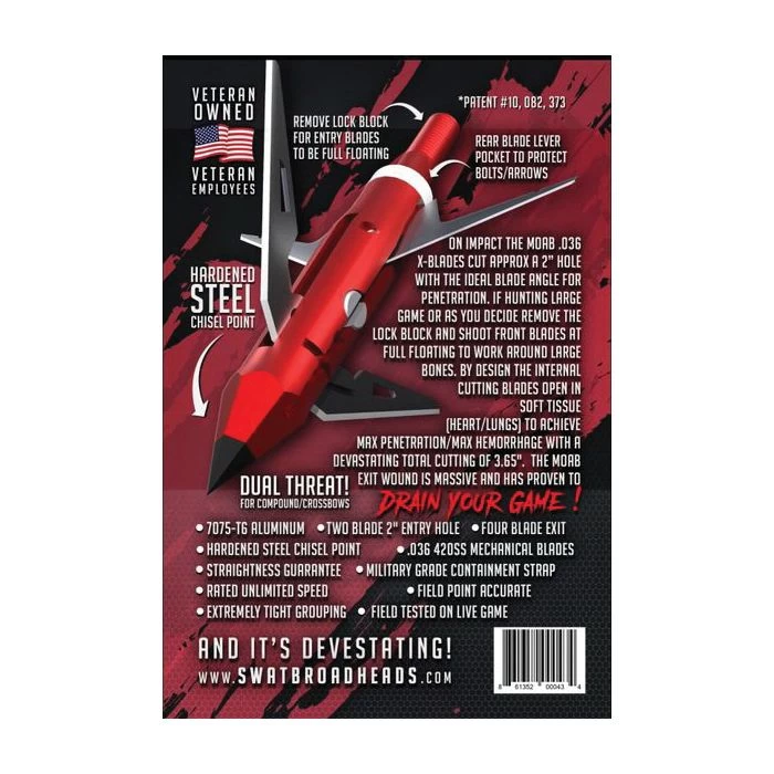 SWAT MOAB 100 Grain Broadhead, 6 Pk - Image 2