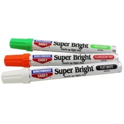 BIRCHWOOD CASEY BC-15116 Touch-Up Sight Pen, Flat White/Fluorescent Red/Neon Green