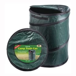 COGHLAN'S 1219 Trash Can, 33 Gal Capacity, Polyethylene, Green
