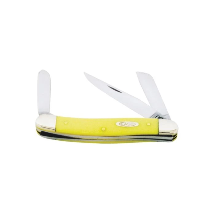 CASE 00035 Folding Pocket Knife, 2.57 In Clip, 1.88 In Sheepfoot, 1.71 In Spey L Blade, Vanadium Steel Blade