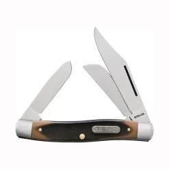 OLD TIMER 8OT Folding Pocket Knife, 3 In L Blade, 7Cr17 High Carbon Stainless Steel Blade, 3 -Blade