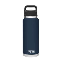 YETI Rambler Water Bottle With Chug Cap, Navy, 36 Oz
