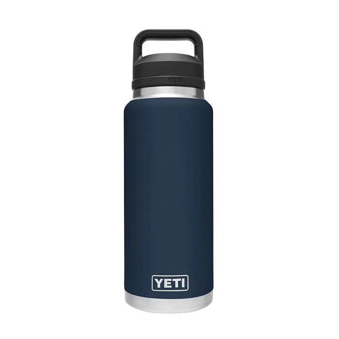 YETI Rambler Water Bottle With Chug Cap, Navy, 36 Oz