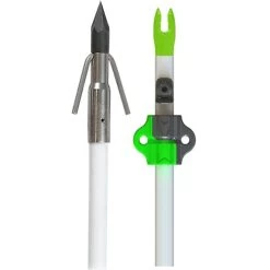 Muzzy Bowfishing Classic White Fish Arrow With Bottle Slide