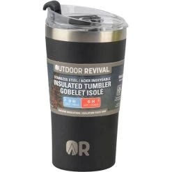 Outdoor Revival Stainless Steel Insulated Tumbler, 20 Oz, Black