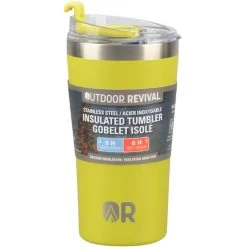Outdoor Revival Stainless Steel Insulated Tumbler, 20 Oz, Bright Green