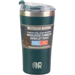 Outdoor Revival Stainless Steel Insulated Tumbler, 20 Oz, Teal Blue