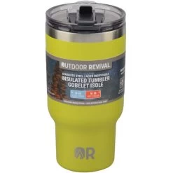 Outdoor Revival Stainless Steel Insulated Tumbler, 30 Oz, Bright Green