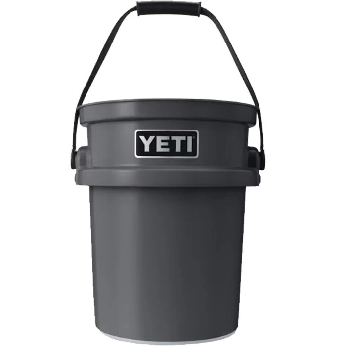 YETI 26010000012 Loadout Bucket, 5 Gal Capacity, 10-1/4 In ID X 12-7/8 In OD Dia, Polyethylene, Charcoal