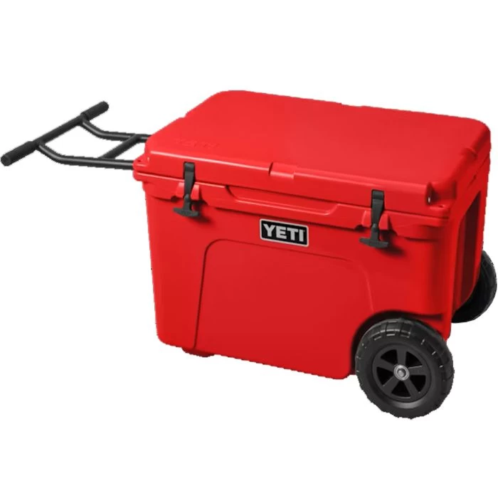YETI Tundra Haul Wheeled Cooler, Rescue Red - Image 2